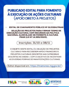 SELEÇÃO DE PROJETOS PARA FIRMAR TERMO DE EXECUÇÃO CULTURALCOM RECURSOS DA POLÍTICA NACIONAL ALDIR BLANC DE FOMENTO ÀCULTURA –PNAB (LEI Nº 14.399/2022)